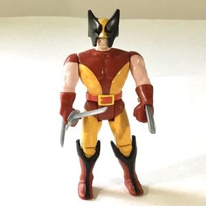 1991 Marvel Wolverine Action Figure Uncanny X-Men Posable Snap Out Claws Vintage